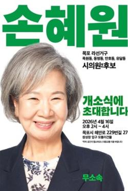손혜원 전 국회의원, 목포시의원 무소속 출마