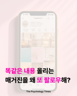 똑같은 내용 올리는 매거진을 왜 또 팔로우해?