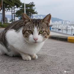 수영만 요트경기장 길고양이, 동백유원지로 임시 이주