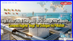 Iran Faces Critical Emergency as Oil Storage Hits Capacity... Cornered Regime "Begs" for Dialogue via Pakistan