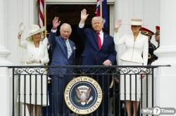 트럼프, 찰스 3세 국빈 환영… 이란전 앙금 뒤로하고 '뿌리' 강조