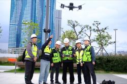 “하늘에서 재난 잡는다”… 부산시설공단, 드론 안전관리 고도화