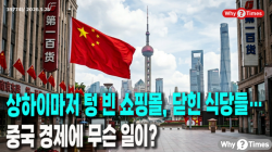 [Why Times 정세분석 3977] 상하이마저 텅 빈 쇼핑몰, 닫힌 식당들…중국 경제에 무슨 일이?