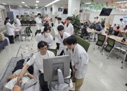 동의대 방사선학과 라이트케어, 한음주간보호센터서 건강돌봄 봉사