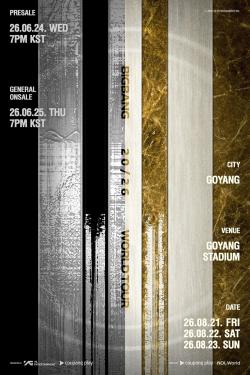 빅뱅 고양 콘서트 선예매 24일 시작