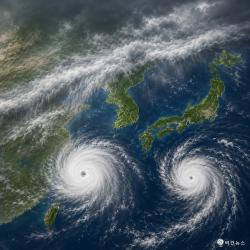 태풍 바비·마이삭 동시 발생…장마 북상에 주말 비 확대