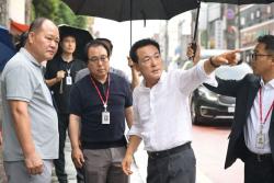 백성현 논산시장, 관촉건널목 지하차도 운영 현황 점검  현장에서 듣고 현장에서 해결한다..지하차도 운영 점검