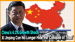 [China Watch] China’s 4.3% Growth Shock... Xi Jinping Can No Longer Hide the 'Collapse of Trust'