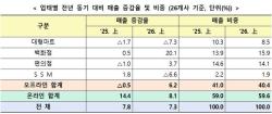 올해 상반기 주요 유통업체 매출 7.3% 증가…백화점·온라인 견인