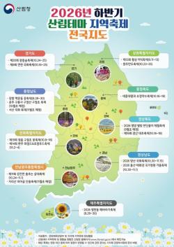 산림청, 올해 하반기 '산림테마 지역축제 전국지도' 발간