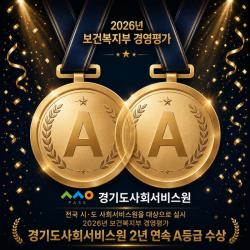 경기도사회서비스원, 보건복지부 경영평가 2년 연속 A등급 달성