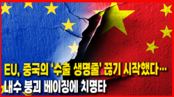 [Why Times 정세분석 4130]   EU, 중국의 ‘수출 생명줄’ 끊기 시작했다…내수 붕괴 베이징에 치명타