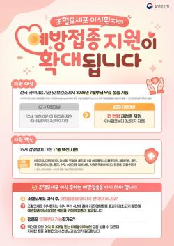 구로구, 조혈모세포이식환자 국가예방접종 비용 지원 대상 확대