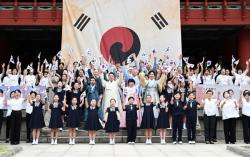오세훈 서울시장, 제81주년 광복절 기념 타종행사 참석