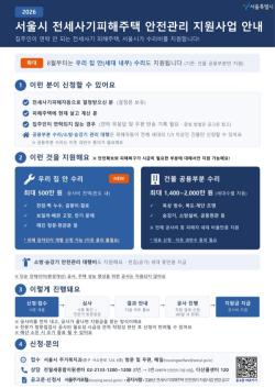 서울시, 전세사기 피해주택 `집 내부` 수리비 최대 500만 원 지원