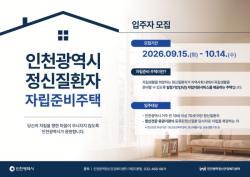 인천시, 정신질환자 자립 돕는 `자립준비주택` 8호까지 확대 운영