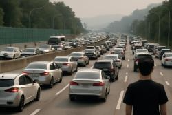 추석 셋째 날 귀경 정체…부산서 서울 7시간