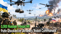 3,000 Russian Troops Hit… Putin Shocked by Ukraine’s ‘Robot Commandos’