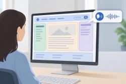 화면낭독기 랜드마크가 웹페이지 큰 구역 안내