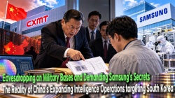 Eavesdropping on Military Bases and Demanding Samsung’s Secrets... The Reality of China’s Expanding Intelligence Operations targeting South Korea