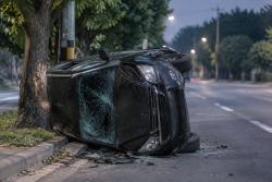 광주 매월동 SUV 전도…30대 운전자 숨져