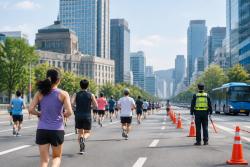 서울달리기 도심 도로 오전 11시10분까지 통제