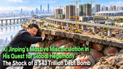 [China Watch] Xi Jinping’s Massive Miscalculation in His Quest for Global Hegemony… The Shock of a $43 Trillion Debt Bomb