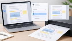 PDF 메모 인쇄할 때 ‘문서 및 마크업’ 선택