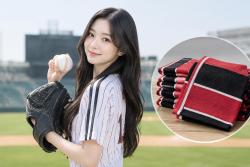 트리플에스 김채연, LG 가을야구 첫 경기 시구