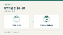 기부 에코백 장바구니로 다시 쓴다…무역센터점 ‘리백’ 21일 시작