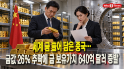 [Why Times 정세분석 4307] 세계 금 쓸어 담은 중국…금값 26% 추락에 금 보유가치 640억 달러 증발