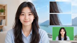 화상회의 가상배경에서 머리카락이 잘리는 까닭