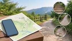 산책로는 거리보다 계단·경사·노면을 함께 봐야