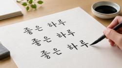 글씨는 괜찮은데 어색하다면 캘리그래피 간격 연습
