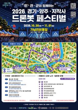 경기도, 30일부터 양주 가납리비행장서 ‘드론봇 페스티벌’ 개최