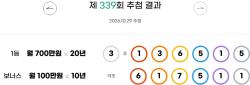 연금복권 339회 1등 3조 136515…추첨시간은 오후 7시 5분